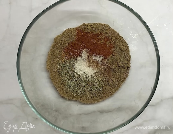 Смешиваем все сухие ингредиенты.