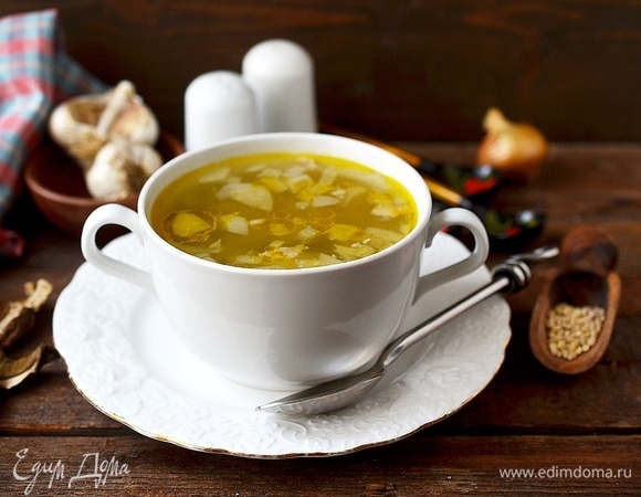 Варите, пока перловка хорошо не разварится. По вкусу посолите.