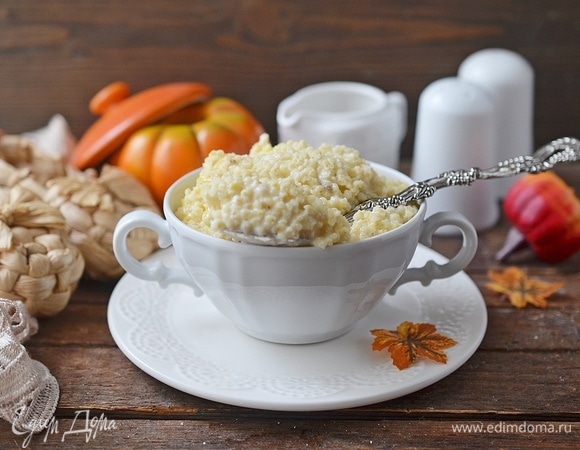 Тыквенная каша с пшеном в мультиварке готова! 