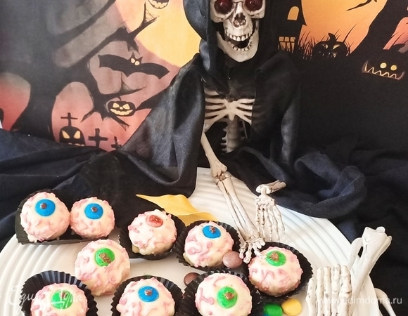 Готовые конфеты хранить в холодильнике до использования. Веселого Хеллоуина!