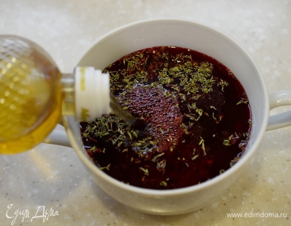 Залейте яблочным уксусом.