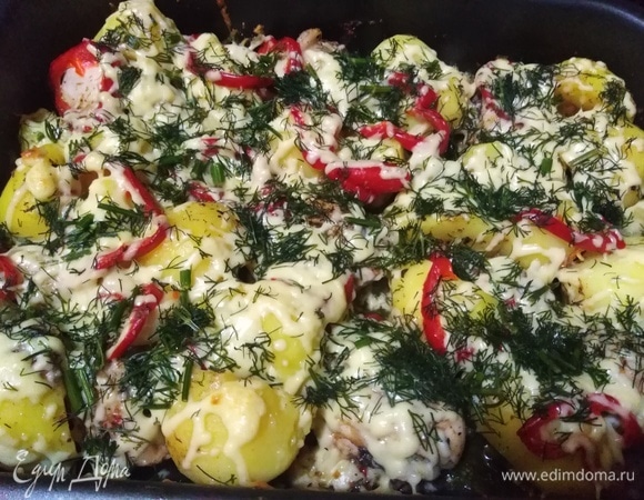 Поставить обратно в духовку. Запекать еще 10–15 минут.