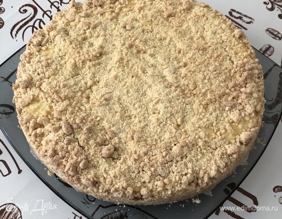 Готовый пирог остужаем в форме, после чего можно доставать и подавать. Приятного чаепития!