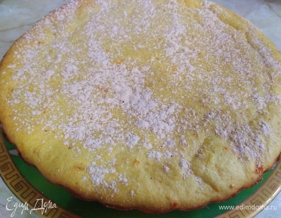 Остудить. Посыпать сахарной пудрой.