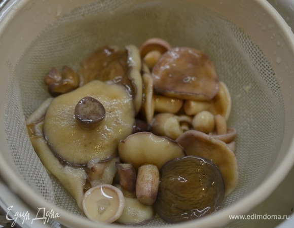 Маслята промойте.