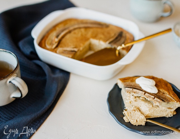 Готовую запеканку посыпать корицей. Приятного аппетита!