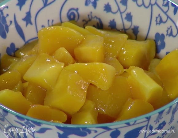 Манго разморозить.