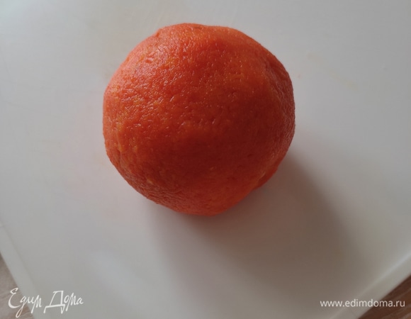 Снять пленку и руками сформировать круглый шарик.