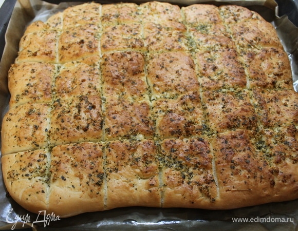 Лепешка готова. Приятного аппетита!