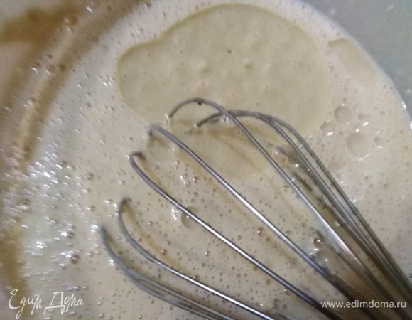 Перемешать до однородности, влить растительное масло.