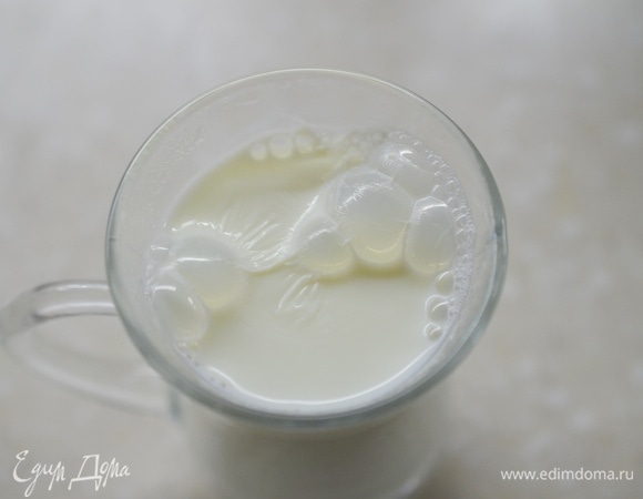 Доведите до кипения в микроволновке.