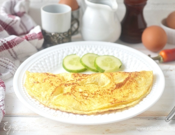 Я свернула его пополам. Подавайте к столу.
