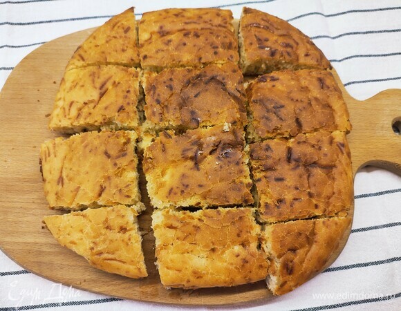 Дать немного остыть и нарезать на порции.