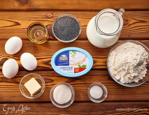 Для приготовления блинов с начинкой понадобятся следующие ингредиенты.