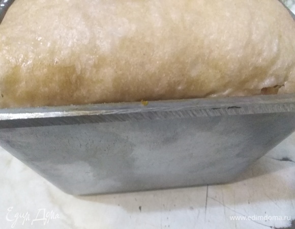 Накройте, оставьте для расстойки на 1–1,5 часа. Смажьте верхушку теста водой. Поставьте в разогретую духовку.