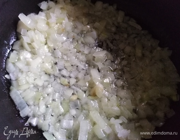 Луковицу обжарить на растительном масле.