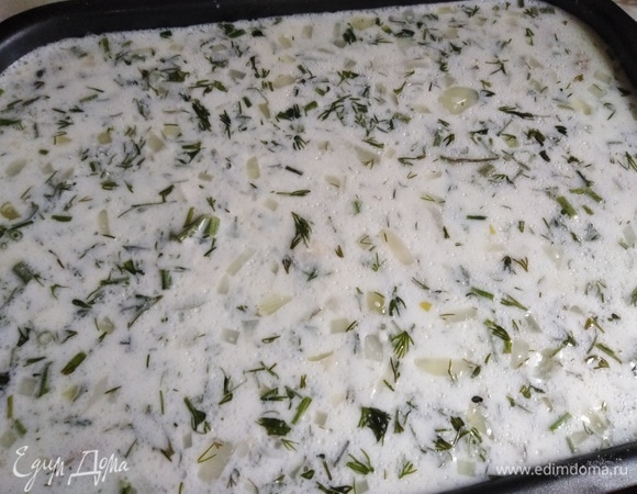 Залить заливкой голубцы.