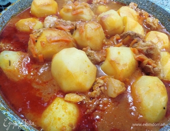 Готовим под крышкой в течение 1 часа.