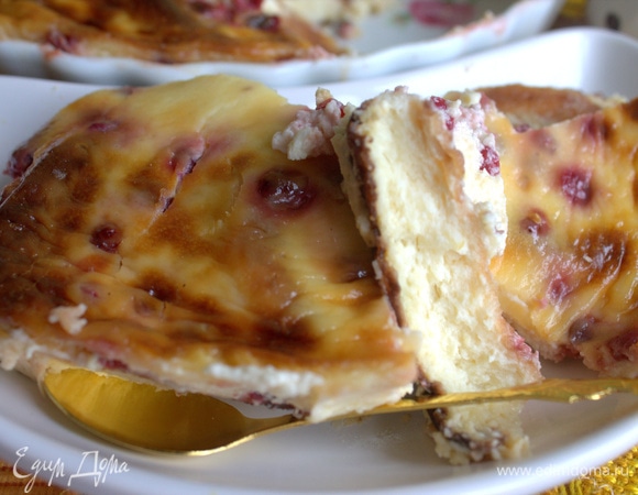 Напоминает творожную запеканку, но нежнее! 