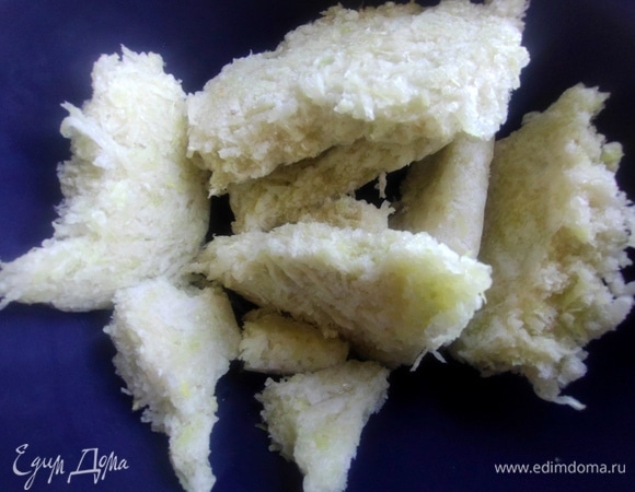 Кольраби разморозить. Свежую берем 1 кочан.