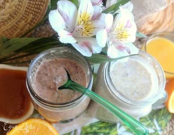 Из оставшегося молока (350 мл) я готовила панкейки.