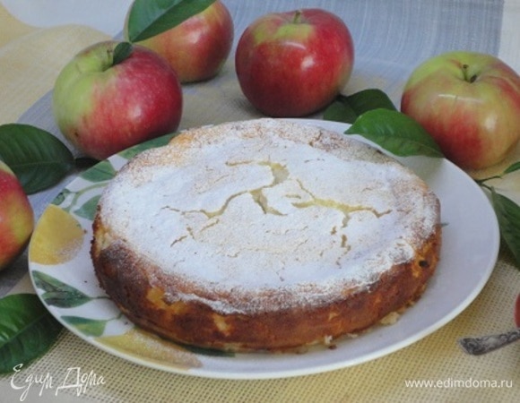 Остывшую запеканку посыпать сахарной пудрой.