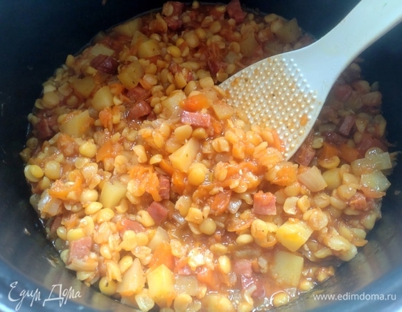 Включите программу «тушение» на час. В порцессе готовки можно подливать воду.