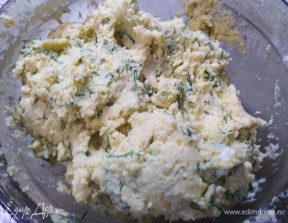 Тесто перемешать.