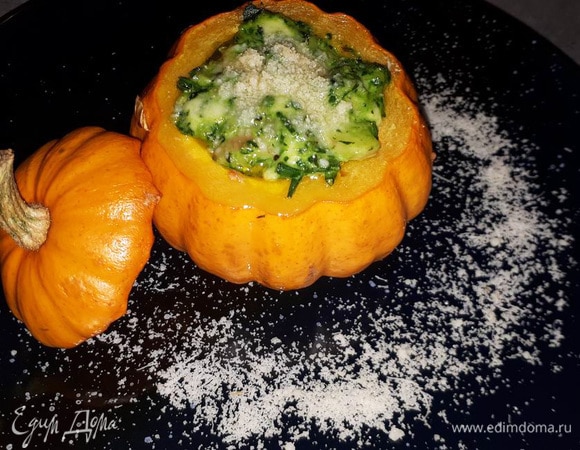 При подаче можно посыпать сверху тертым пармезаном.