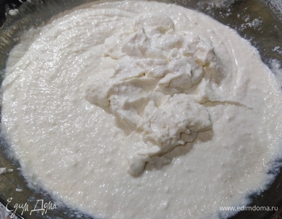 Пробить блендером до однородности.