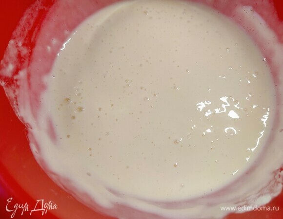 Для теста смешать все ингредиенты до однородности.