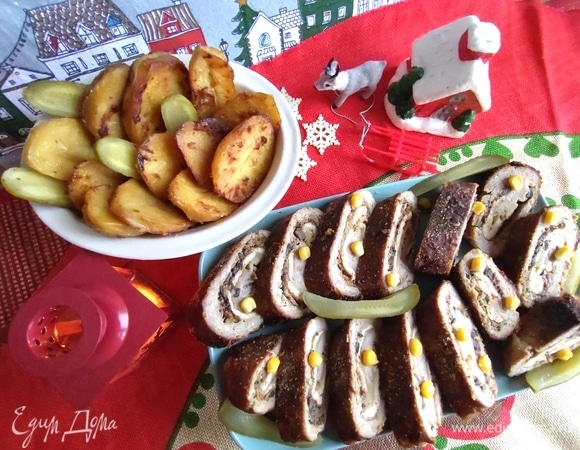 Храним его в закрытой емкости в холодильнике. Ну а картошечка исчезает вмиг в нашей семье, не до хранения))