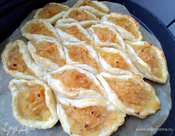 Я выпекала в пиццамейкере (сковорода, которая печет снизу и сверху) 25 минут.