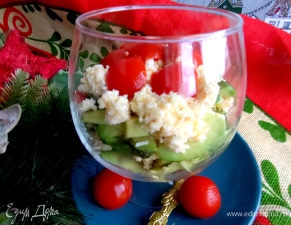 Салат готов к подаче.
