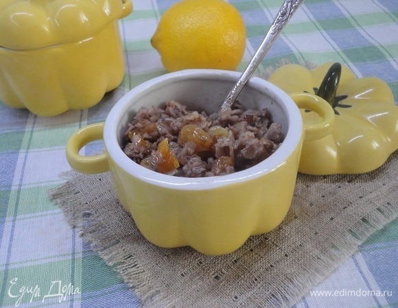 Подавать с медом, если любите послаще. Мне хватило этой сладости. Я люблю в каши добавлять оливковое масло.