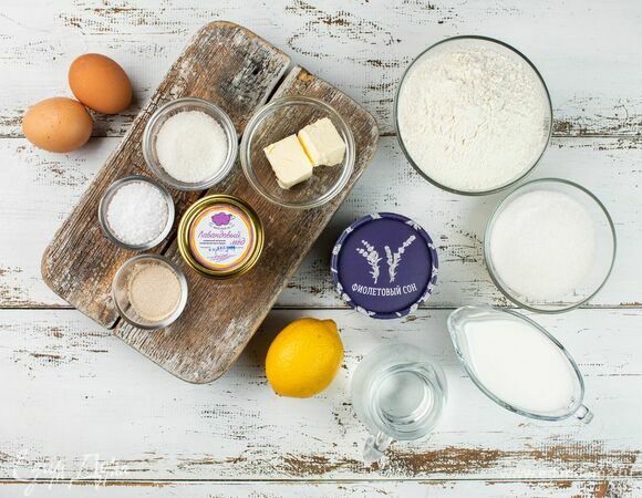 Для приготовления выпечки нам понадобятся следующие ингредиенты.