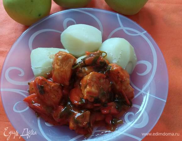 Подаем с вареным картофелем или любым другим гарниром. Приятного аппетита!