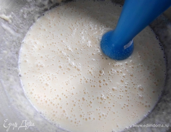 Снова взбить.