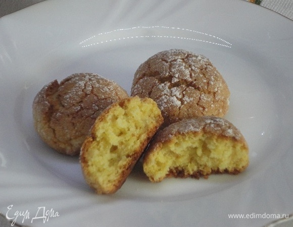 Вот такие солнечные, рассыпчатые печеньки получились.