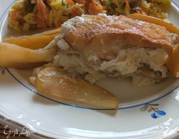 Подавать с любимым гарниром. Можно посыпать зеленым луком. Приятного аппетита!