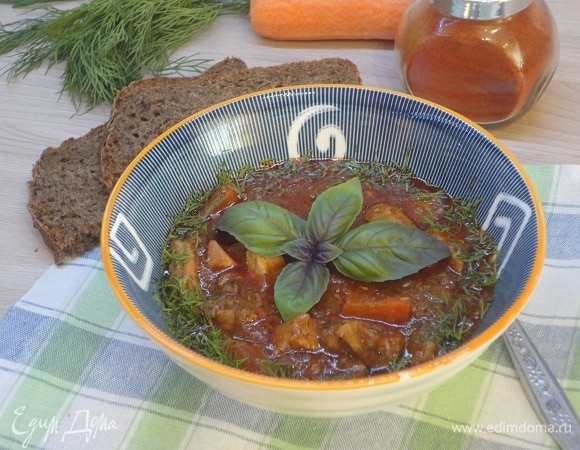 Сытный обед готов. Уверена, мужская половина ваших семей будет довольна.