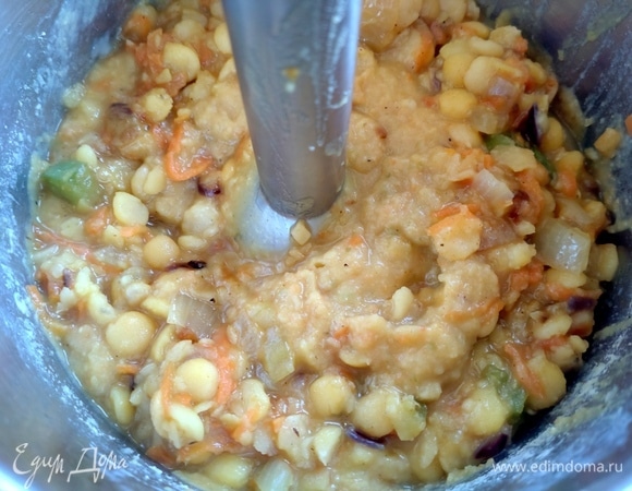 Взбить блендером.