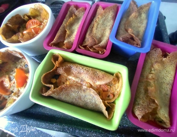 Запекать в духовке примерно 20 минут при 180°C.