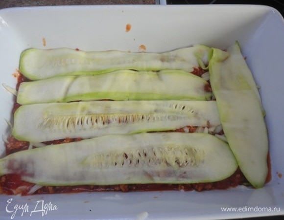 Затем опять цукини и так далее.