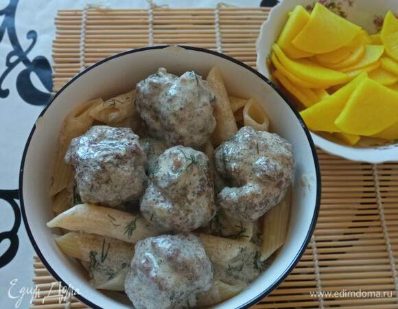 Подаем с любимым гарниром. У меня макароны. Приятного аппетита!