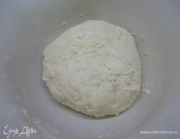 Перемешиваем и собираем в ком тесто с относительно однородной структурой, долго не вымешивая. Поместите в холодильник на 1 час.