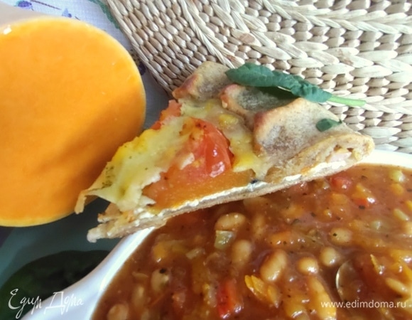 Подаем с овощной галетой. Рецепт здесь: https://www.edimdoma.ru/retsepty/151990-galeta-s-syrom-i-ovoschami.