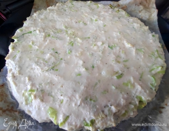 10 минут запекать в духовке или в электрической печи для пиццы (печет сверху и снизу). 