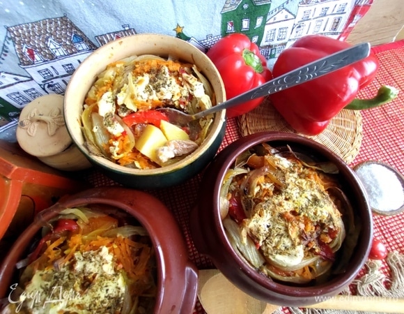 Мясо можно заменить на курицу, из овощей использовать баклажаны, кабачки и тыкву.