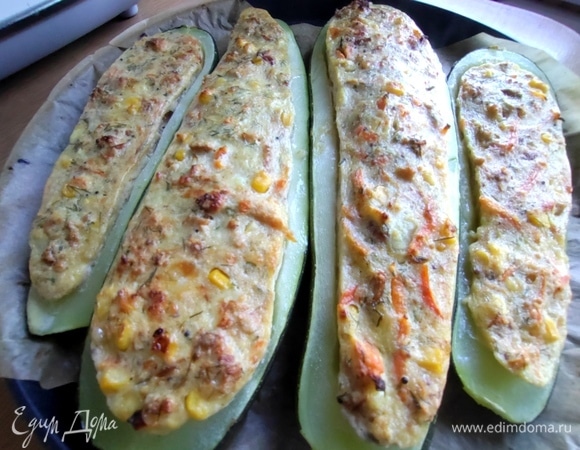 Запечь в духовке до мягкости кабачка или на эл. сковороде, как я, 20 минут.